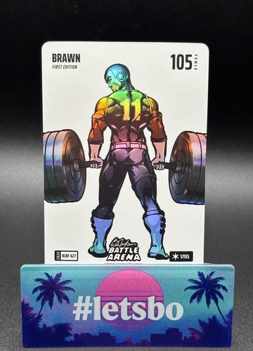 Bo Jackson Battle Arena BRAWN `A.J. Brown` Blizzard Battlefoil Steel #BLBF-627