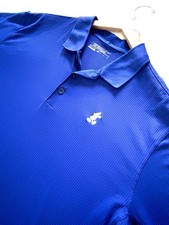 Nike Dri Fit Performance Golf Shirt Mens XL Blue Mickey Mouse Disney Parks