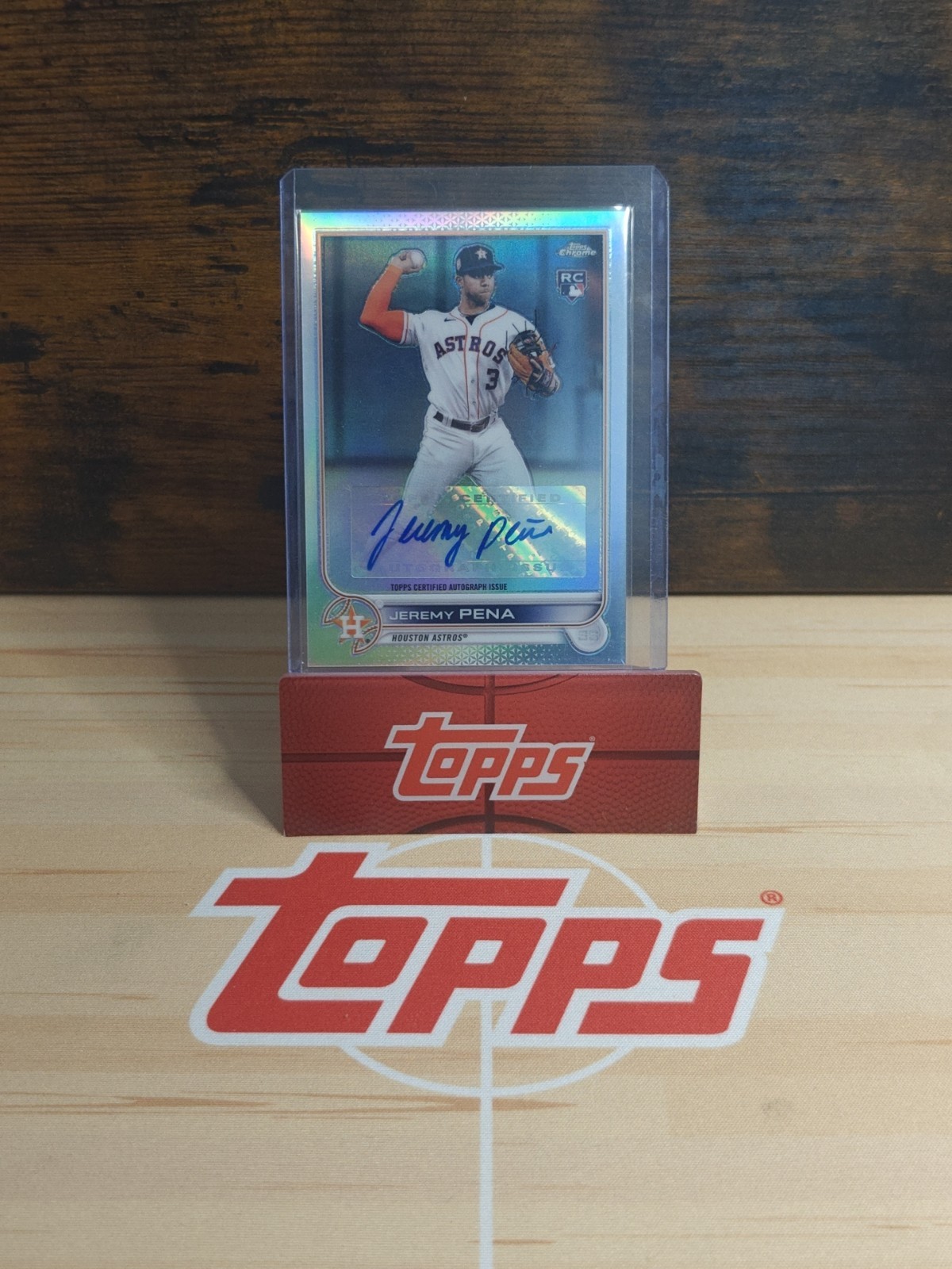 2022 Topps Chrome Update Jeremy Pena Auto Rookie RC #AC-JP