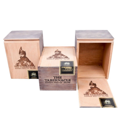 Lot of 3 Tabernacle Toro Havana No. 142 Empty Wood Cigar Box 7.25'' x 5.5'' x 4.25