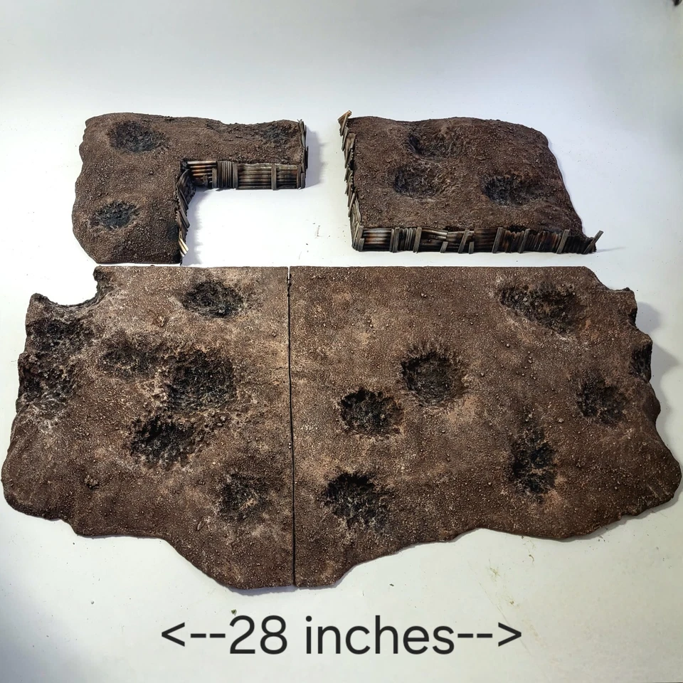 Terreno de trinchera modular compatible para Wargames, Trench Crusade y Warhammer 40k Foto 4 de 4