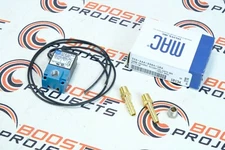 MAC 3 Port 5.4W Electronic Boost Control Solenoid Valve + Barbed Brass Fittings