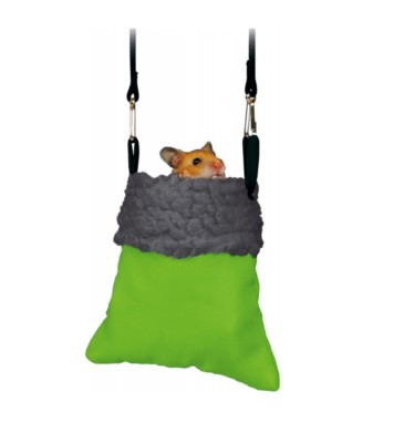 HAMSTERBETT Hängebett mit Fleecefutter Kuschelbett Farben variieren