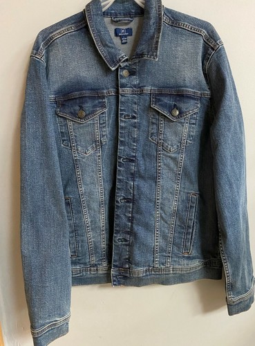 Stretch Denim Jean Jacket Blue 
