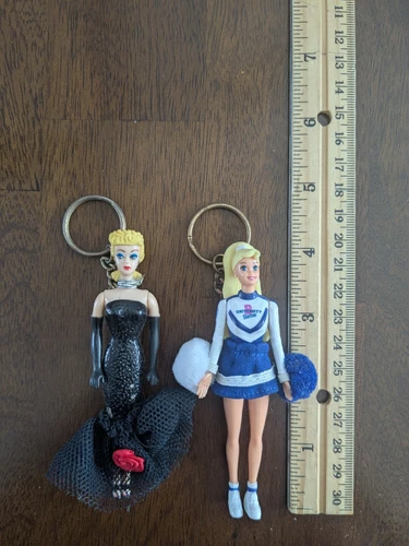 NOS Set of 2  1995 Vintage Mattel Barbie Keychains