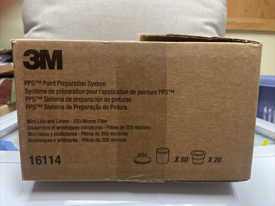 3M16114 PPS Mini Size Kit with 200 µ Filter, 50 Lids, 50 Liners, Plugs