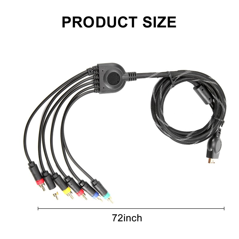 5X(Suitable for PS2/ Component Cable 1.8M Suitable for PS 2/3 High7771