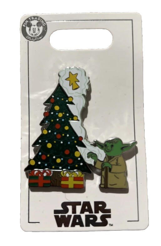 Disney Christmas 2020 Star Wars Yoda Decorating Christmas Tree Pin Holiday
