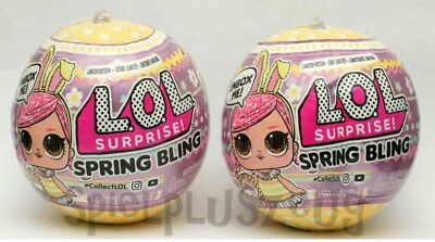 2x LOL Surprise Kugeln Puppe mit Zubehör Serie Spring Bling Überraschung NEU