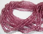 AAA Quality Pink Topaz Beads Rondelle faceted 3-4mm strand 13 inch long