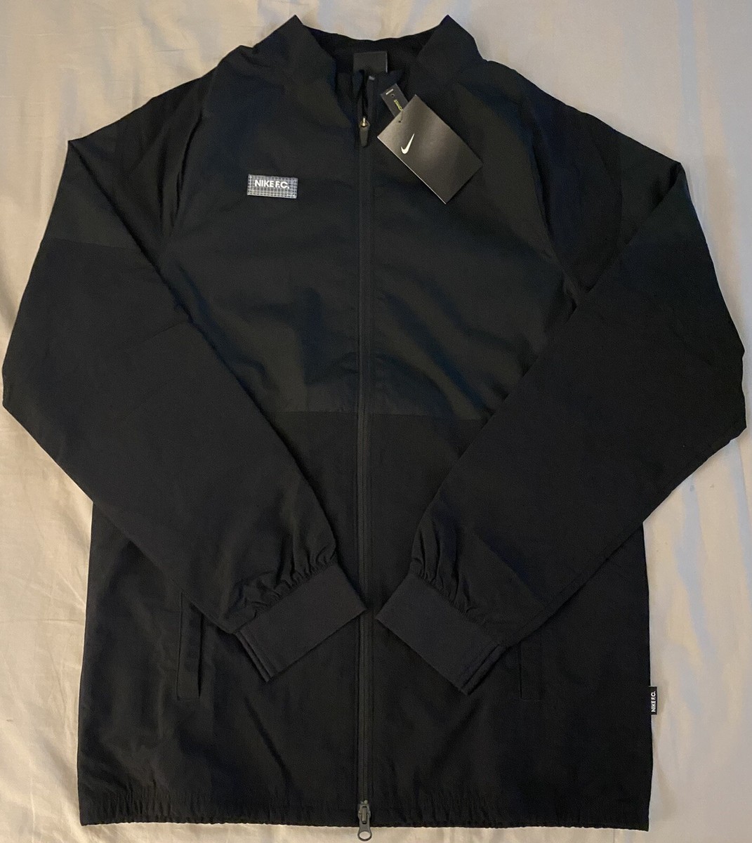 Nike FC AWF Woven Fullzip Track Jacket Black CW5499-010 Men's Sz