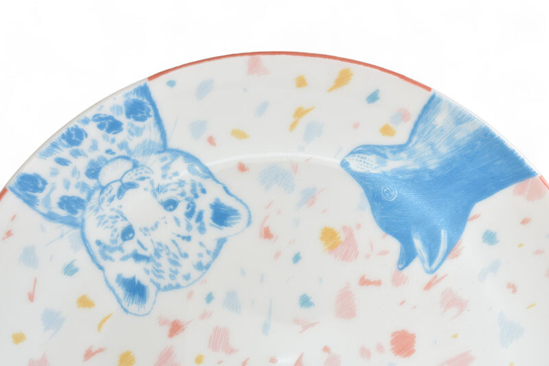 Hermes Dessert Plate/Dish/Baby Tableware Passpass Animal Pattern