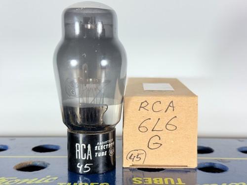 1MP 6L6G GE NOS Smoked Glass D Getter Made in U.S.A