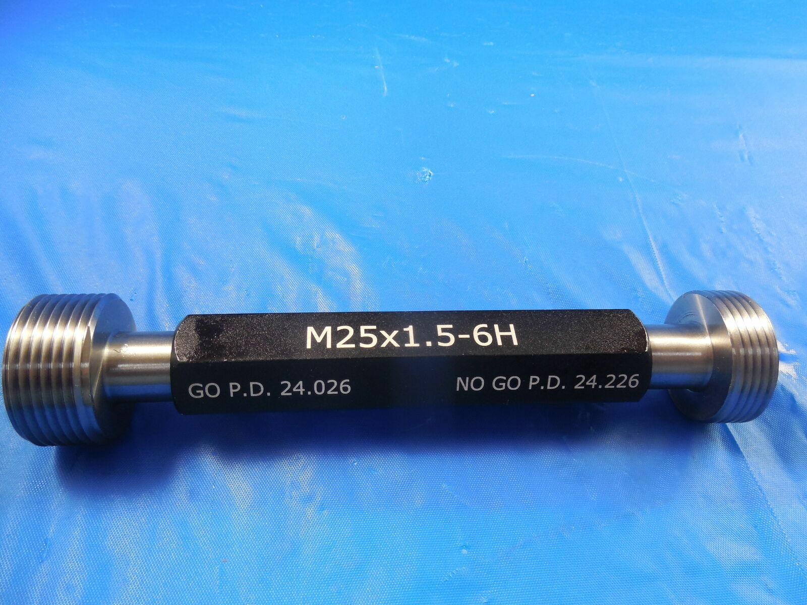 NEW M25 X 1.5 6H METRIC THREAD PLUG GAGE 25.0 1.50 GO NO GO PD'S