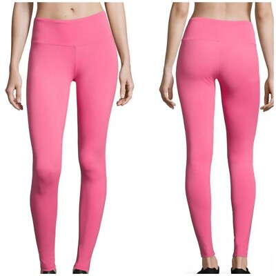 Brazil Wear Leila Designer Solid Active Leggings Women's Medium Fleur Pink