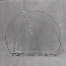 Golf Plaque Trophy Embossed Ribbed Glass