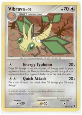 2x (pok-RR-053) Vibrava (U) Pokemon Rising Rivals Card # 53
