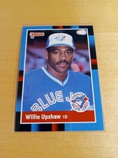 1988 DONRUSS #271 WILLIE UPSHAW Toronto Blue Jays Baseball Card, 1st Base. (NM)