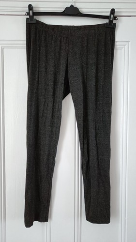 Next grey marl stretch jersey 3/4 length leggings - 14/NWT