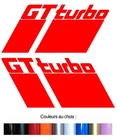 2 x LOGOS FOR RENAULT 5 FIVE GT TURBO 30cmX14cm STICKER STICKER GA118