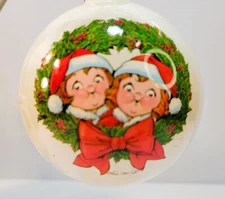 Vintage 1981 Campbell’s Soup Kids Happy Holidays Christmas Tree Ball Ornament