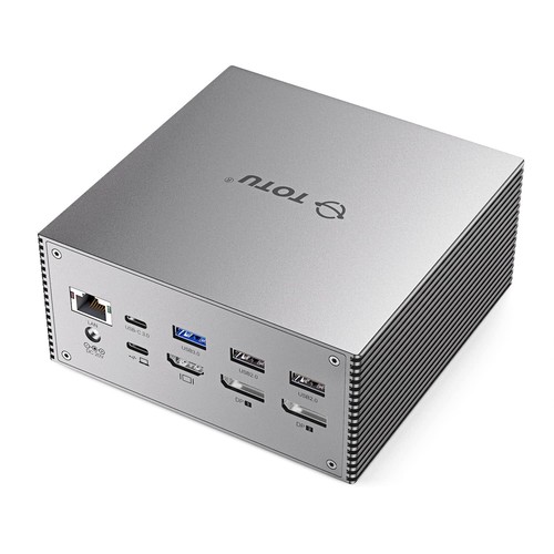 TOTU Actualizado Universal USB-C 4K Triple Pantalla Estación de Acoplamiento con Carga