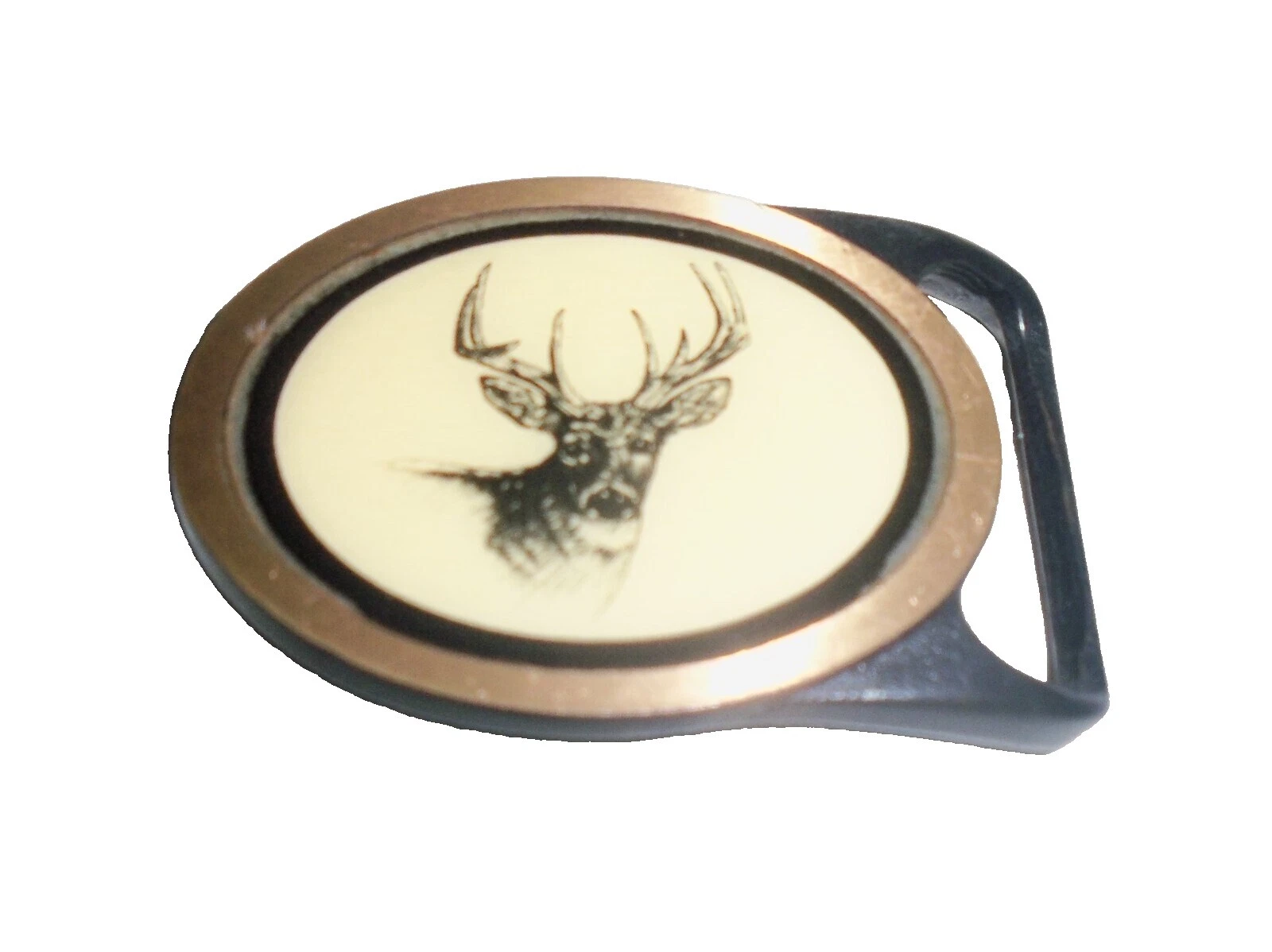 Hebillas de Cinturón Negro Latón Vintage original