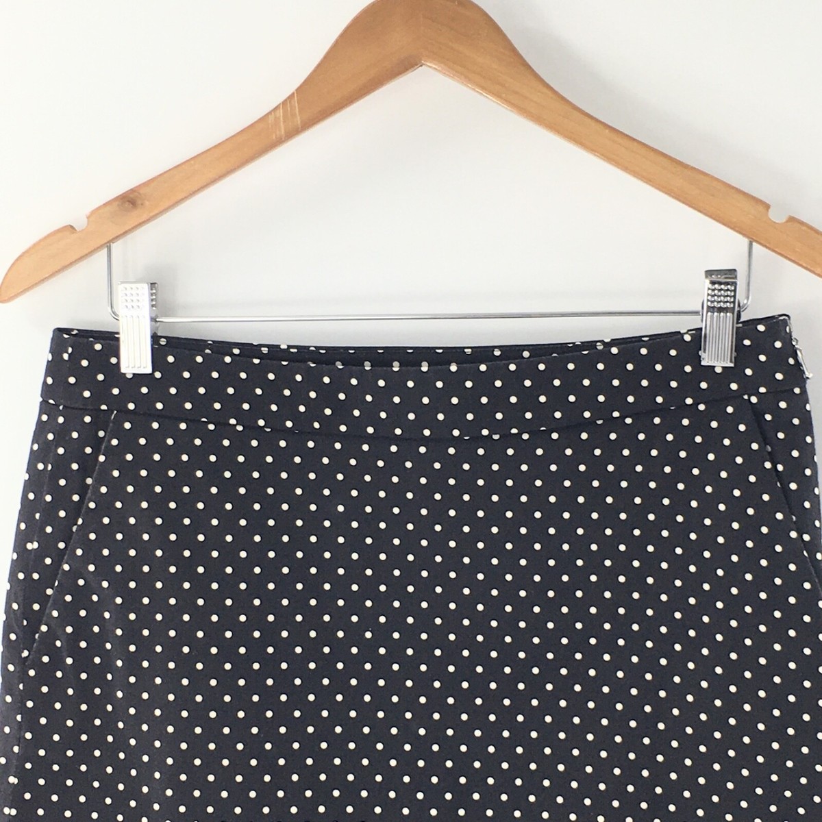 Ralph Lauren Golf Women Skorts Black Polka Dot Cotton Blend