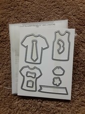 Stampin Up Sizzix Big Shot, 142754 T-SHIRT BUILDER FRAMELITS DIES, set of 10