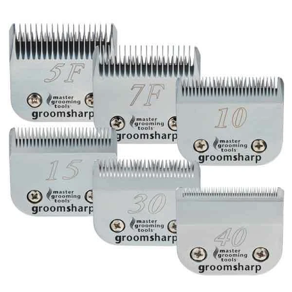 Groom Sharp Stainless Steel Clipper Blades Professional Grade Dog Pet Grooming