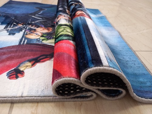 Superhero, Superhero Rug, Super Hero Rug, Hulk Pattern Rug, Spiderman Rug - Picture 8 of 10