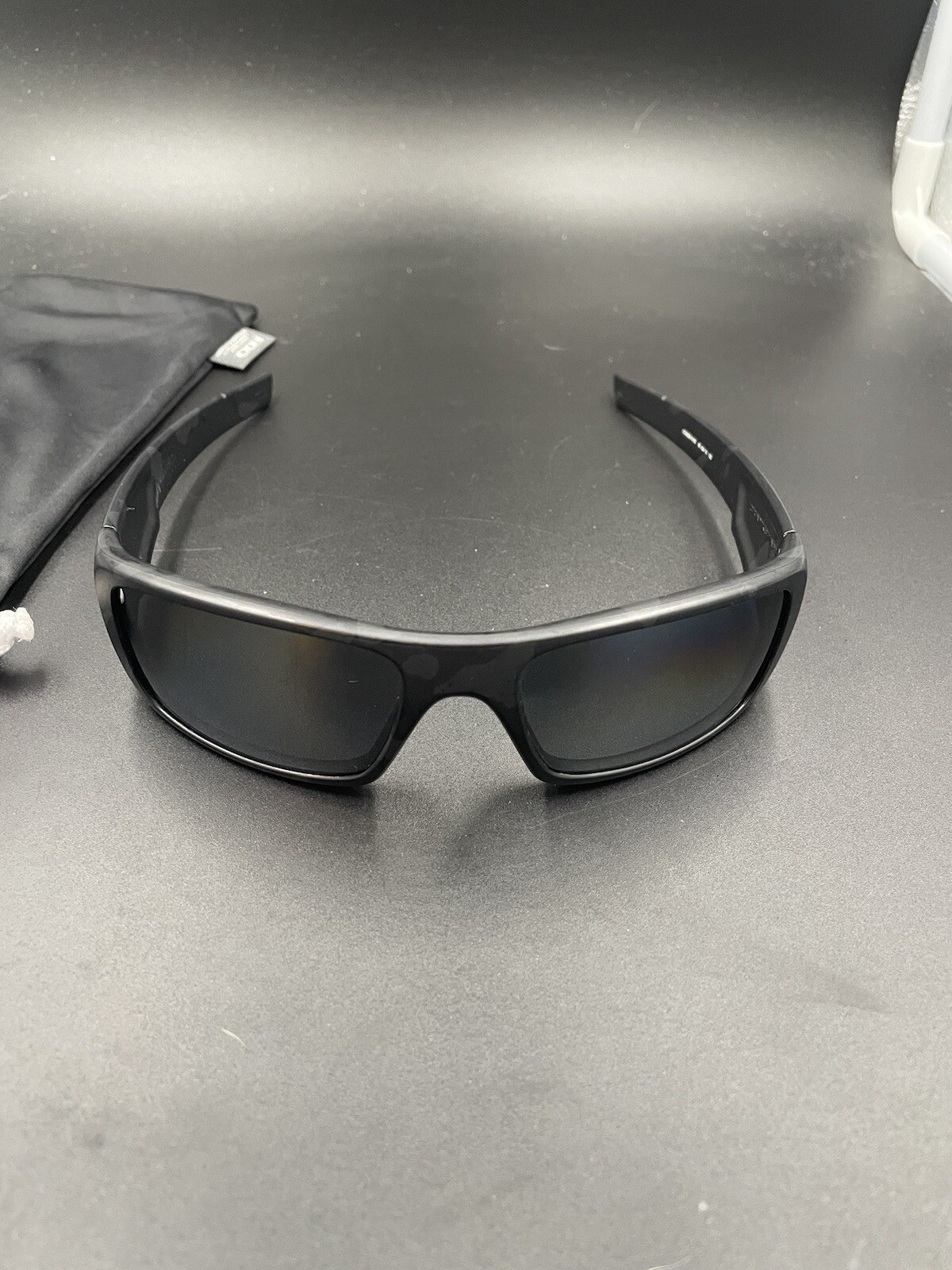 Oakley Crankshaft Black Camo w/Black Iridium Polarized Lenses (No