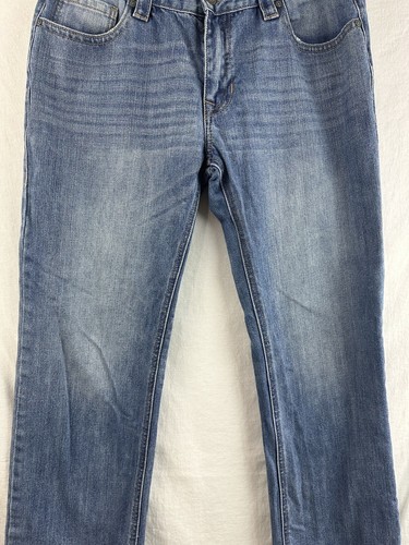Rock Roll Denim Jeans Mens 34x34 Blue Slim Straight Leg - Picture 4 of 16