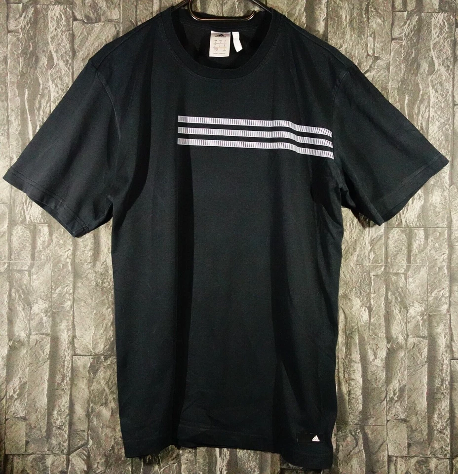 Adidas Sport Schwarz Herren T-shirt Polyester Baumwolle Gr. L Over Size - Bild 1 von 3