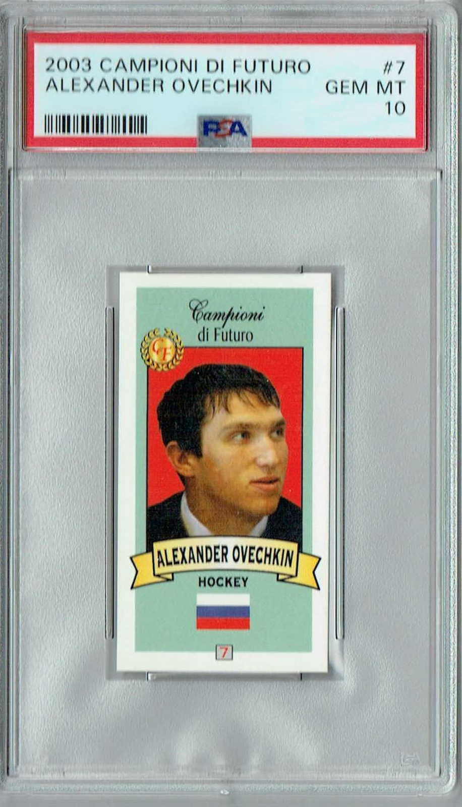Washington Capitals Rookie Card Collectible Alexander Ovechkin