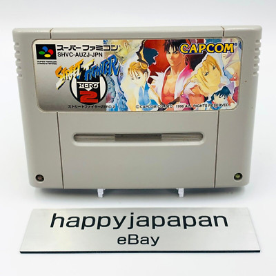 Nintendo Super Famicom Street Fighter Zero 2 Video Games SNES SFC Japanese