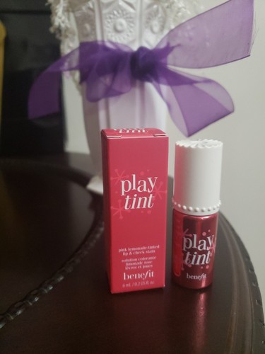 Benefit Play Tint 6.0ml/0.2oz "Pink Lemonade" Travel Size NIB $26 - Picture 2 of 10