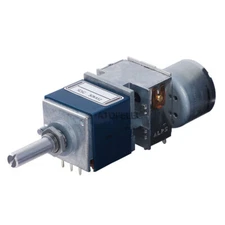 Japan ALPS RK27 50KAX2 Motorized LOG Stereo Potentiometer Dual 50K 2-gang