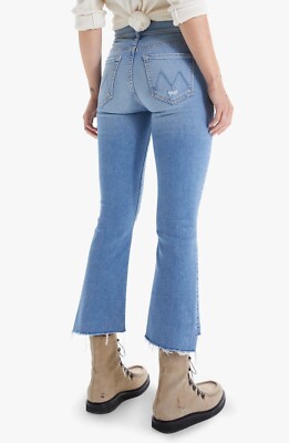 新品 MOTHER インサイダーCROP STEP フレイ 25 ブルー デニム Mother Insider Crop Step Fray - Can You Dig It – Rowan Boutique