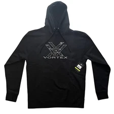 Vortex Optics Large Black - Logo Hoodie Sweatshirt Men's Casual Hunting NWT