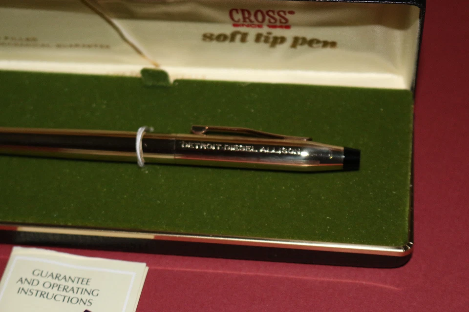 Nuevo de Lote Antiguo/Viejo Bolígrafo Cruz Lleno de Oro 12KT No.6604 Detroit Diesel Allison E Foto 2 de 3