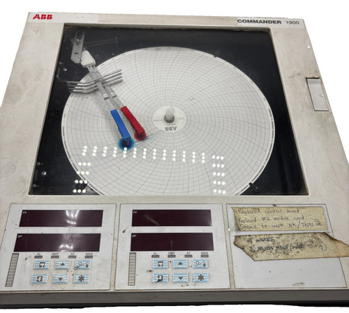 ABB COMMANDER 1900 CHART RECORDER 589226 50091225-1 RECORDER 🎯