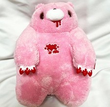 Chax GP Gloomy The Naughty Grizzly Bear Plush Doll chubby shape Blood Pink NEW
