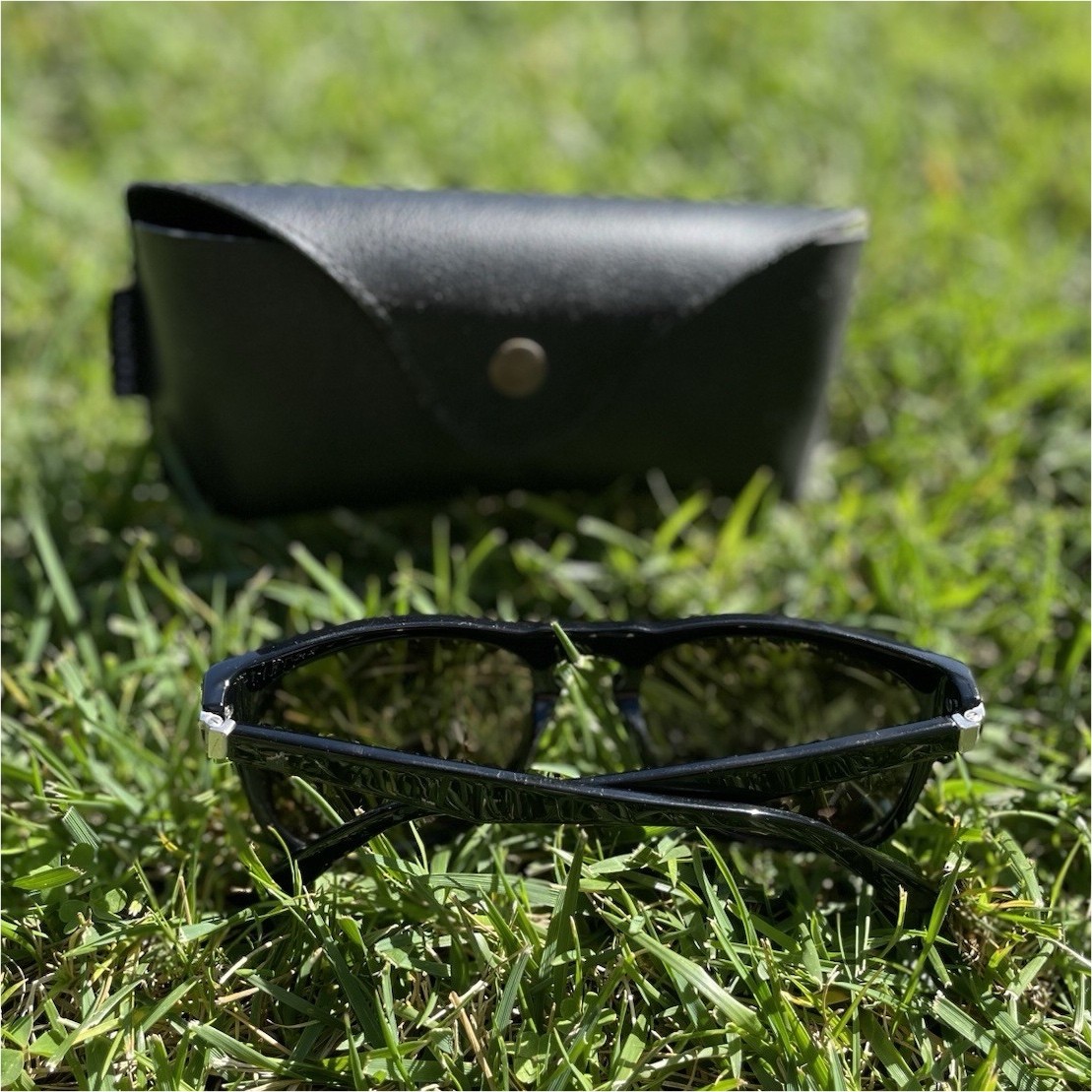 LEADELLY Lightweight Rectangle Black Plastic Tint… - image 3