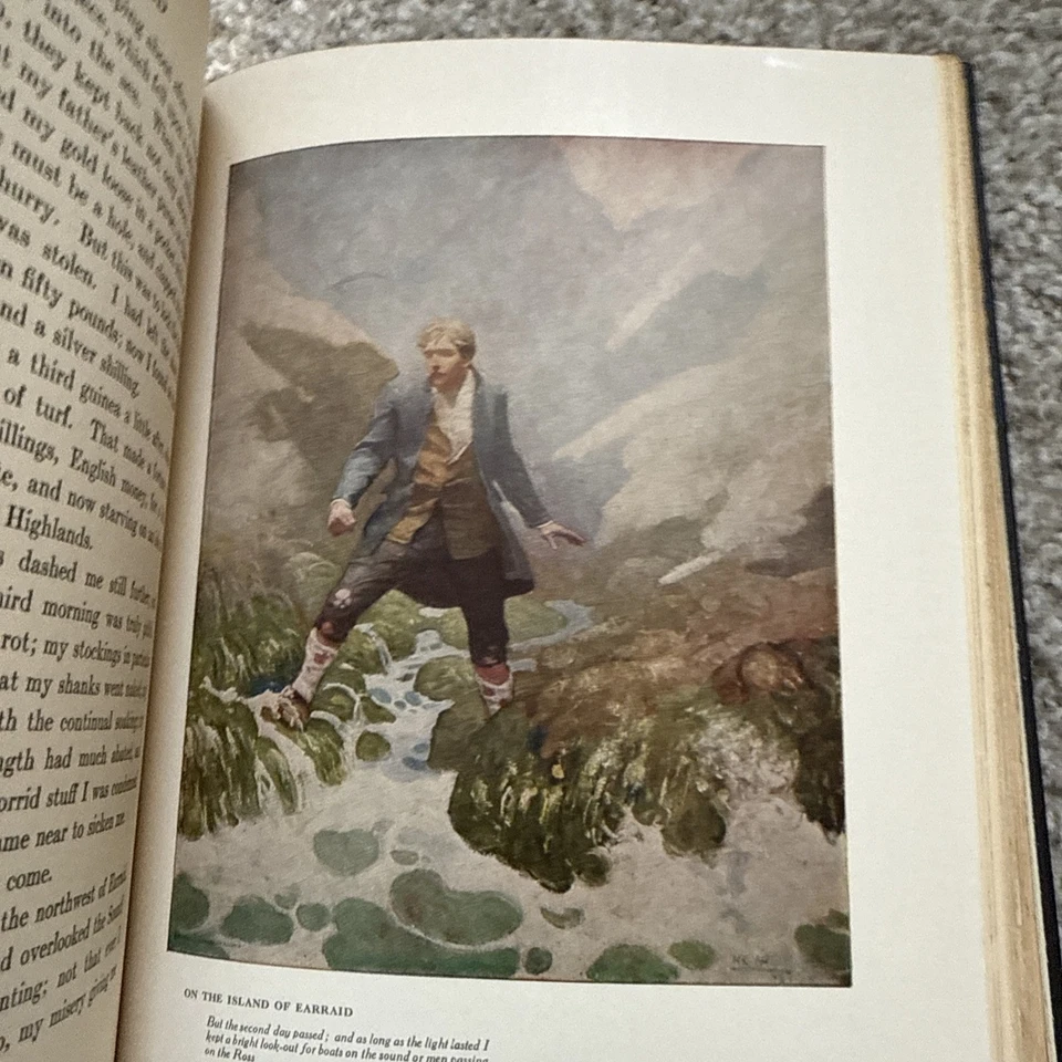 KIDNAPPED / ROBERT LOUIS STEVENSON Illus NC WYETH  SCRIBNER'S  1941/1913 Edition Foto 4 de 4