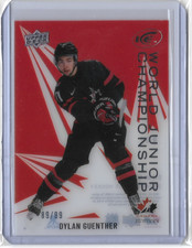 2024-25 UD ICE WORLD JUNIOR CHAMPIONSHIP INSERT /99 DYLAN GUENTHER #WJC-2 CANADA