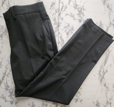 Haggar Dress Suit Pants Mens 34x30 WPL386 Slim Fit Stretch Slacks Trousers Gray