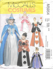 Uncut McCall's Sewing Pattern M5954 Children's Girls Storybook Costumes Size 3-8