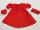 Vintage Barbie: Red Flare ~ Velvet Hat Coat & Purse Set
