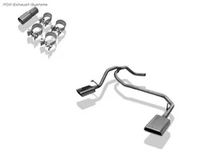 Duplex Tailpipe Antler VW Up! Per 145x65mm Trapezoidal